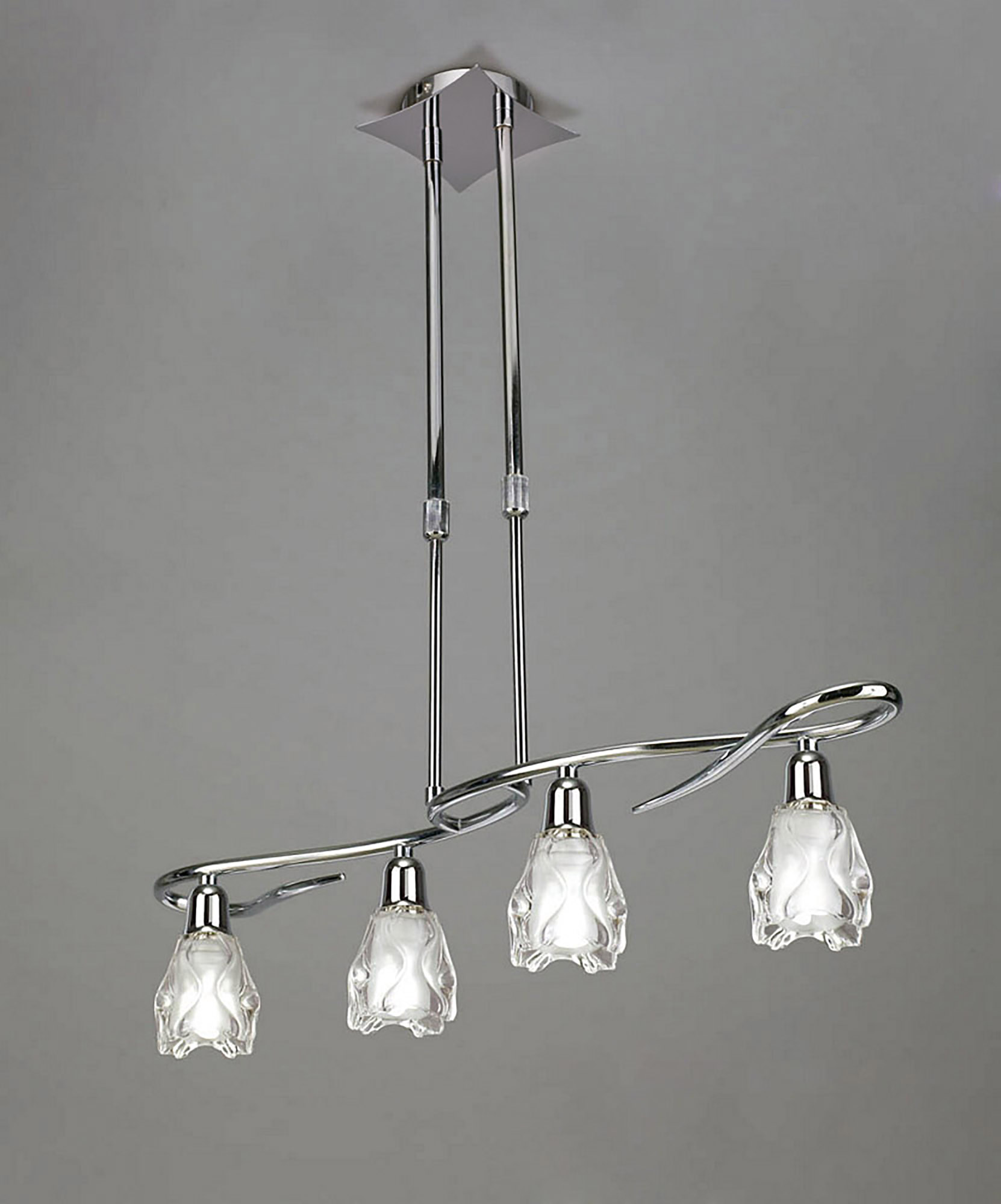 Amel Polished Chrome Ceiling Lights Mantra Linear Fittings